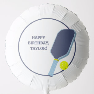 Pickleball Players Custom Message Birthday Balloon