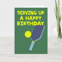 Pickleball Players Custom Message Birthday