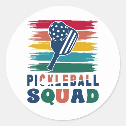 Pickleball Players Gift Idea Classic Round Sticker