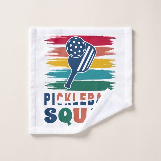 Pickleball Players Gift Idea Wash Cloth (Wash Cloth)