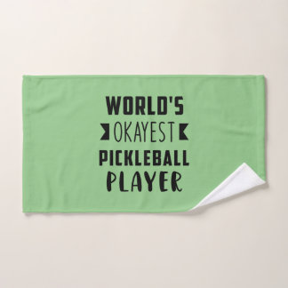 Pickleball Player's Humorous Hand Towel