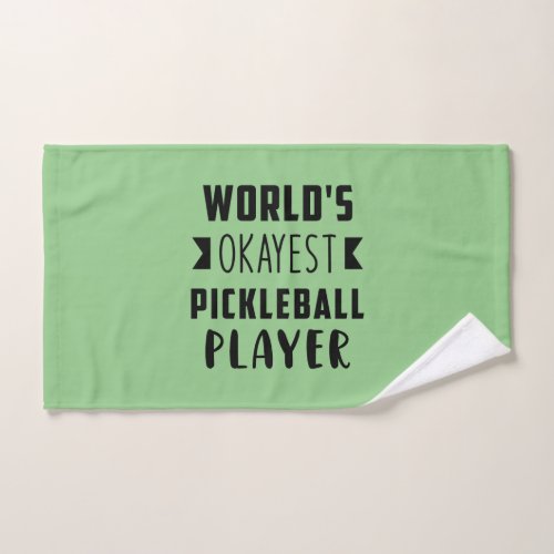 Pickleball Players Humorous Hand Towel