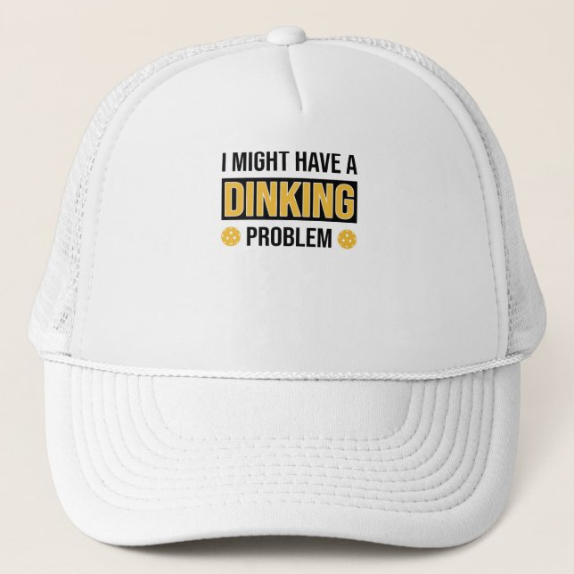 Pickleball Players Pickleball Love Dinking Hobby Trucker Hat (Front)
