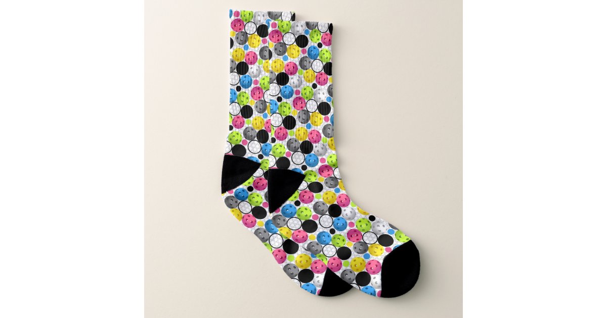 Pickleball Polka Dots Socks