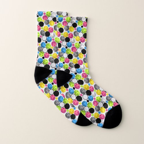 Pickleball Polka Dots Socks