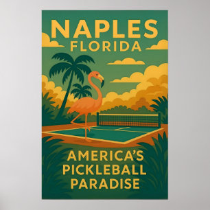 Pickleball Poster: Naples Florida Pickleball Poster