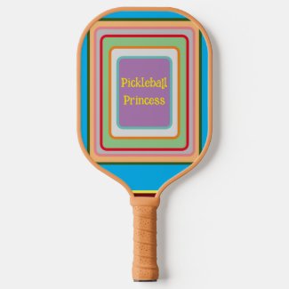 PICKLEBALL PRINCESS-Multi-colored Squares