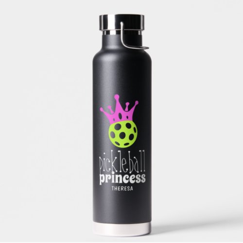 Pickleball Princess Personalized Bright Water Bottle