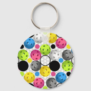 Pickleball Print Keychain