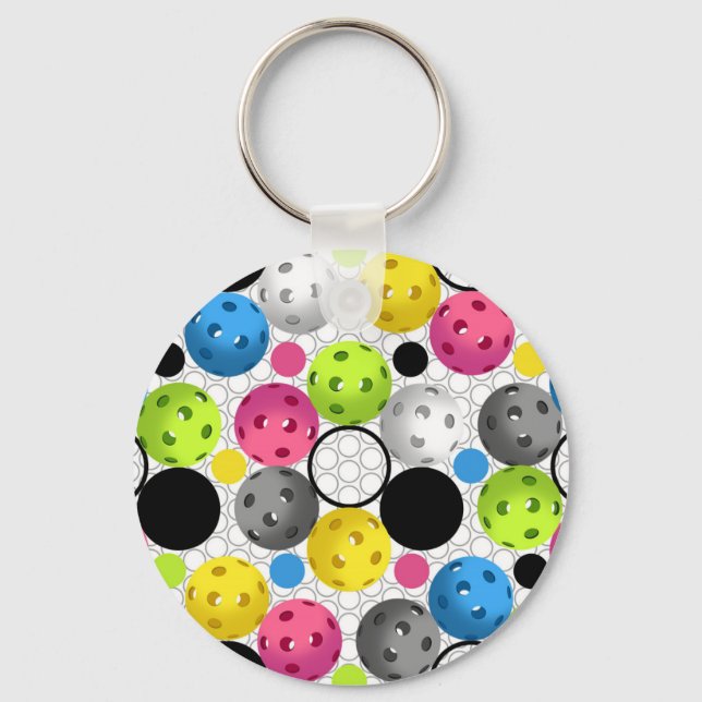 Pickleball Print Keychain (Front)