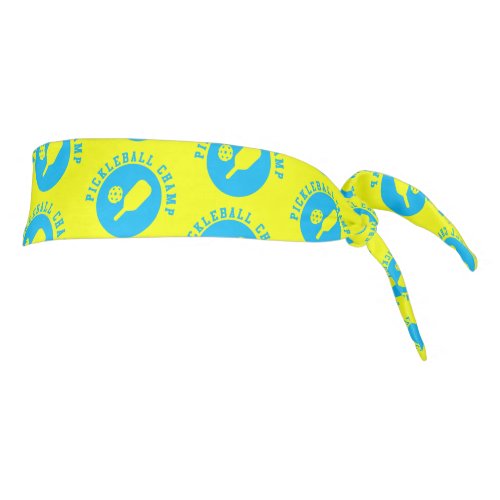 Pickleball Pro Electric Yellow  Blue Headband