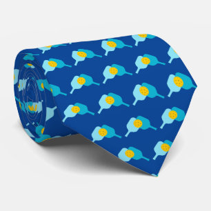 Pickleball Prodigy: Stylish Pickleball Pattern  Neck Tie