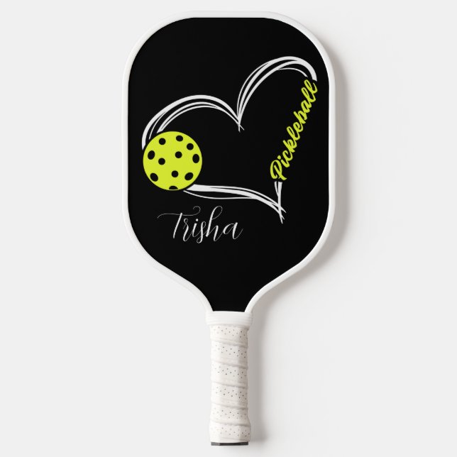 Pickleball Pulse — Love Every Rally Personalized Paddle (Front)