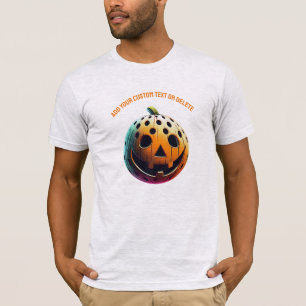 Pickleball Pumpkin Pickleballer Halloween Gift T-Shirt