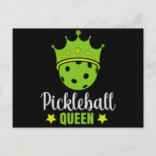 Pickleball Queen Funny Pickle Ball Queen Holiday Postcard
