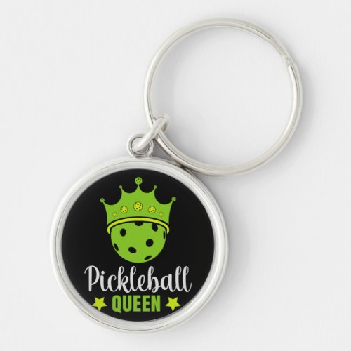 Pickleball Queen Funny Pickle Ball Queen  Keychain