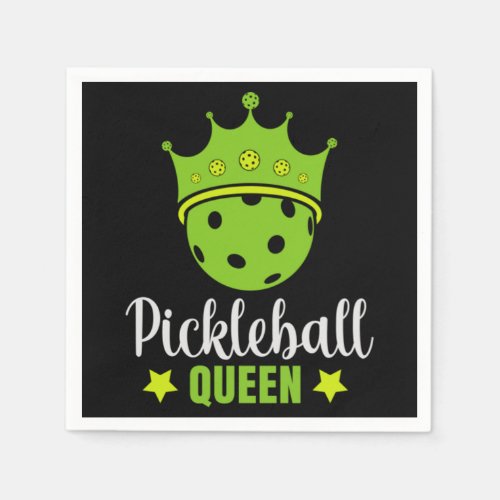 Pickleball Queen Funny Pickle Ball Queen  Napkins