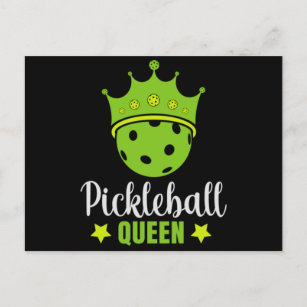 Pickleball Queen Funny Pickle Ball Queen  Postcard