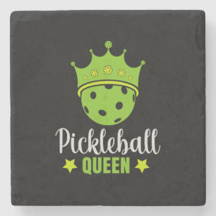 Pickleball Queen Funny Pickle Ball Queen  Stone Coaster