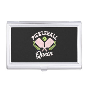 Pickleball Queen Funny Pickleball Player Business Card Case