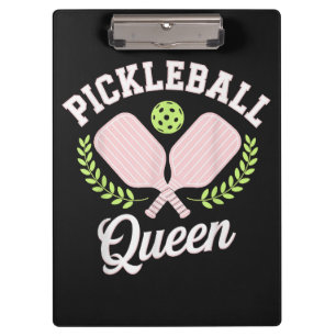 Pickleball Queen Funny Pickleball Player Clipboard