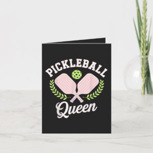 Pickleball Queen Funny Pickleball Player Holiday Card
