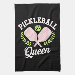 Pickleball Queen Funny Pickleball Player Kitchen Towel