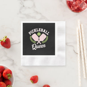 Pickleball Queen Funny Pickleball Player Napkins