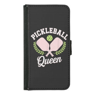 Pickleball Queen Funny Pickleball Player Samsung Galaxy S5 Wallet Case