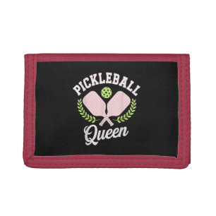 Pickleball Queen Funny Pickleball Player Tri-fold Wallet