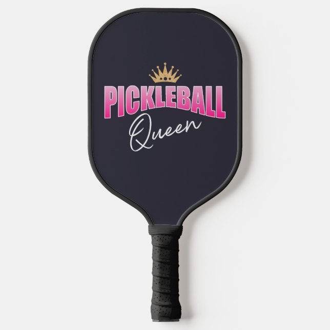 Pickleball Queen Gold Crown Paddle (Front)