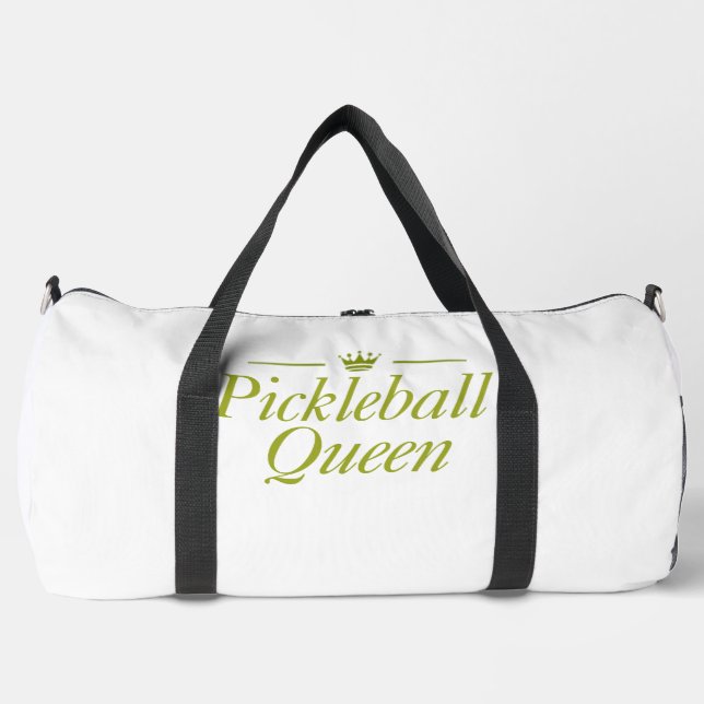 Pickleball Queen Gym Bag 👑🏓 | Stylish Pickleball (Front)