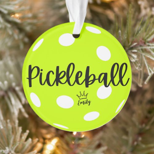  pickleball queenpersonalized pickleball gifts ornament