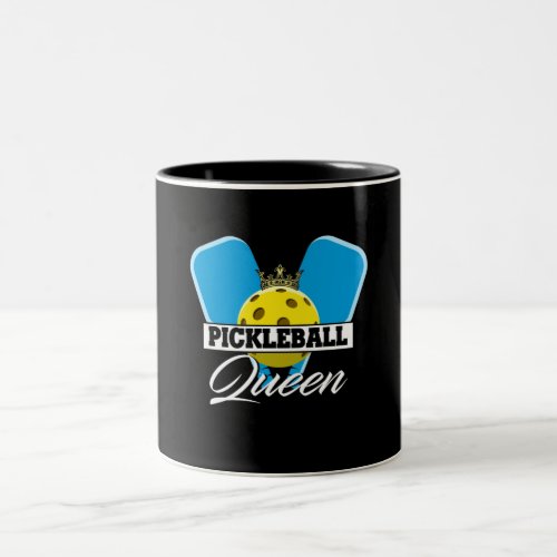 Pickleball Queen Player Paddleball Lover Two_Tone Coffee Mug