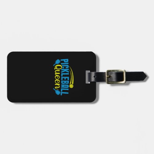 Pickleball Queen Professional Pickleballs Coach Pl Luggage Tag