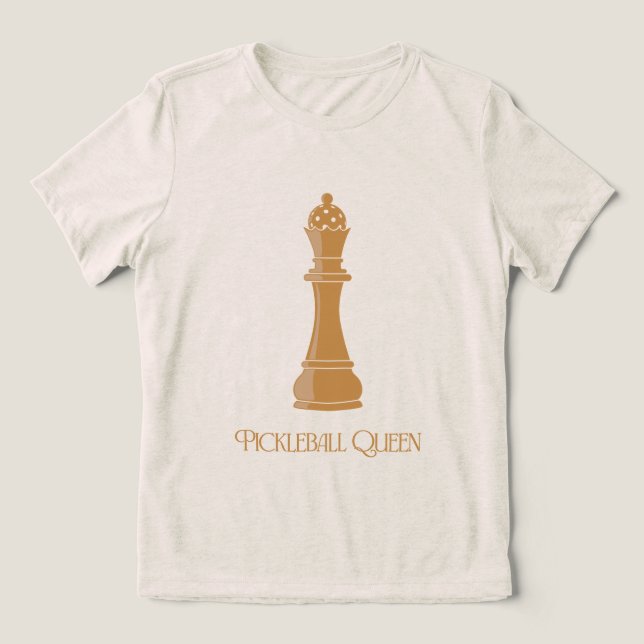 Pickleball Queen Tri-Blend Shirt (Design Front)