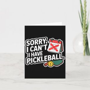 Pickleball retired dink grandpa funny sport gift card