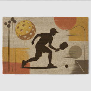 Pickleball Retro Kitchen Home League Entry Team Fiber Doormat