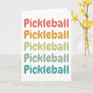 Pickleball Retro Pickleball Player Card