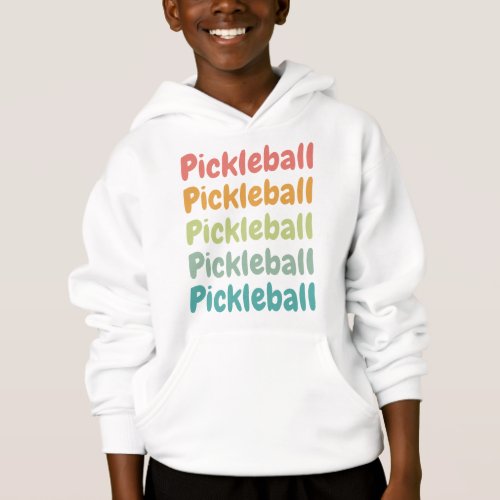 Pickleball Retro Pickleball Player  Hoodie