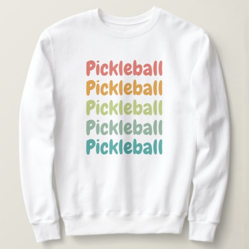 Pickleball Retro Pickleball Player  Sweatshirt