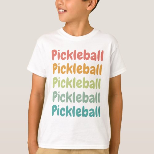 Pickleball Retro Pickleball Player  T_Shirt