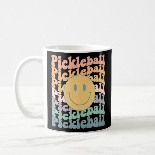 Pickleball Retro Smile  Trendy Pickleballer mom fr Coffee Mug