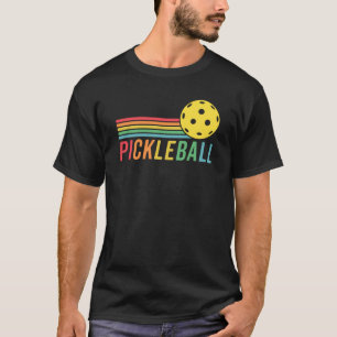 Pickleball Retro Sunset Sport Game Pickle Ball T-Shirt