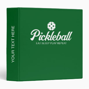 Pickleball ring binder for coach and player