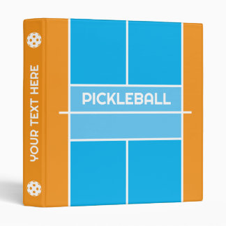 Pickleball ring binder for player and coach