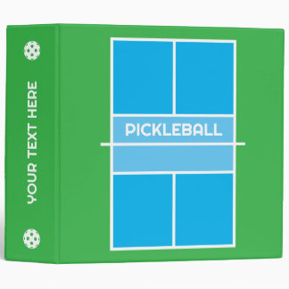 Pickleball ring binder for player and coach
