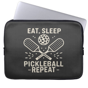Pickleball Routine : Eat Sleep Pickleball Repeat Laptop Sleeve