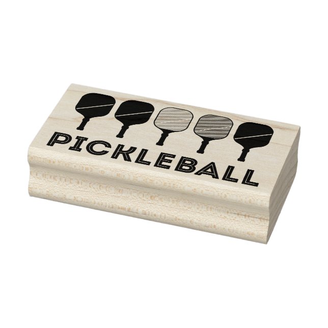 Pickleball Rubber Stamp (Stamp)