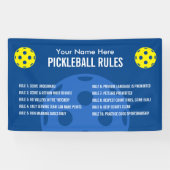 Pickleball rules and etiquette banner for courts | Zazzle